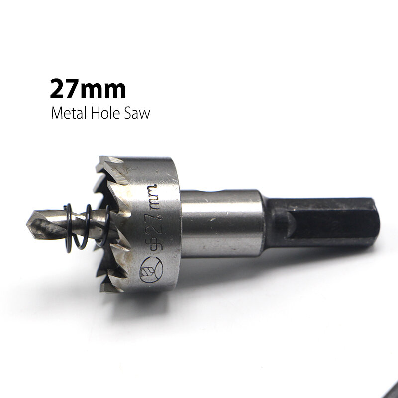 1Pc 27mm 1.06" Core Drill Bit Metal Hole Saw High Speed Steel Core Special for HSS Stainless Steel