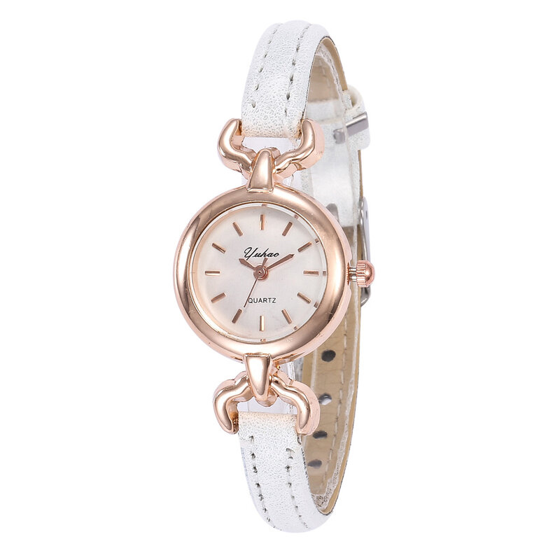 Relógios femininos 2019 de alta qualidade pequeno mostrador relógios couro rosa ouro senhoras quartzo relógio de pulso hodinky montre femme reloj mujer