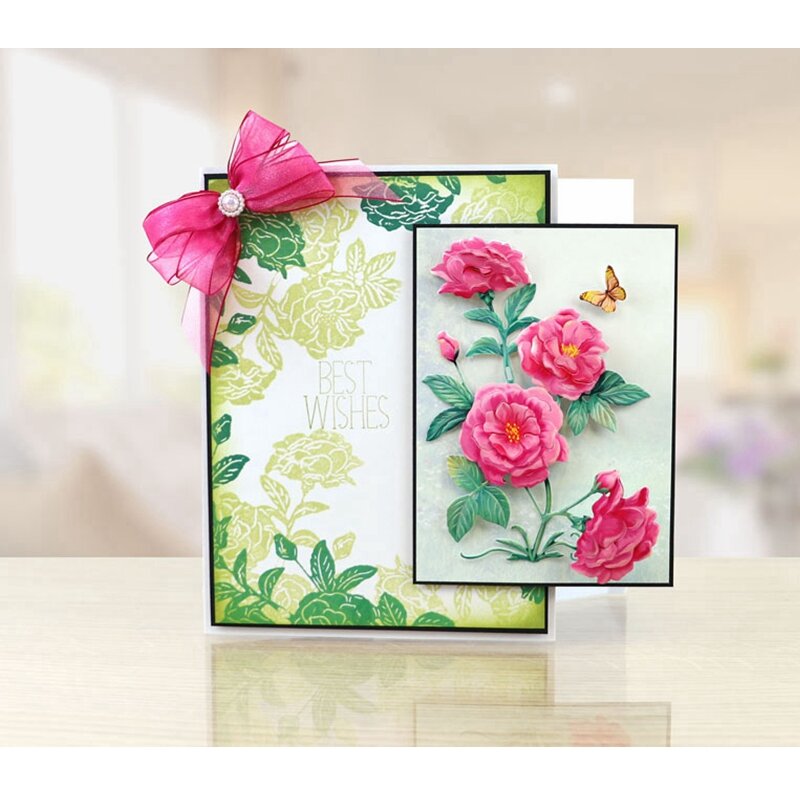 경찰관 꽃 소녀 DIY 카드 만들기 Scrapbooking 템플릿 스텐실 공예 장식 새로운 다이 2019