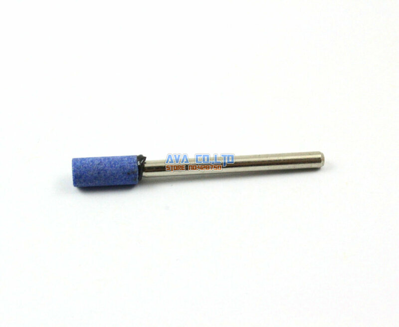 20 조각 5x11mm 마운트 포인트 블루 알루미늄 산화물 연마 그라인딩 스톤 비트 3mm 샹크