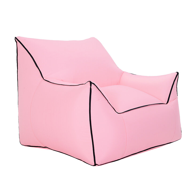 Pouf extérieur de sofa d'air de grande taille portable unique imperméable à l'eau tapis de sol gonflable paresseux canapé-lit sac d'haricot
