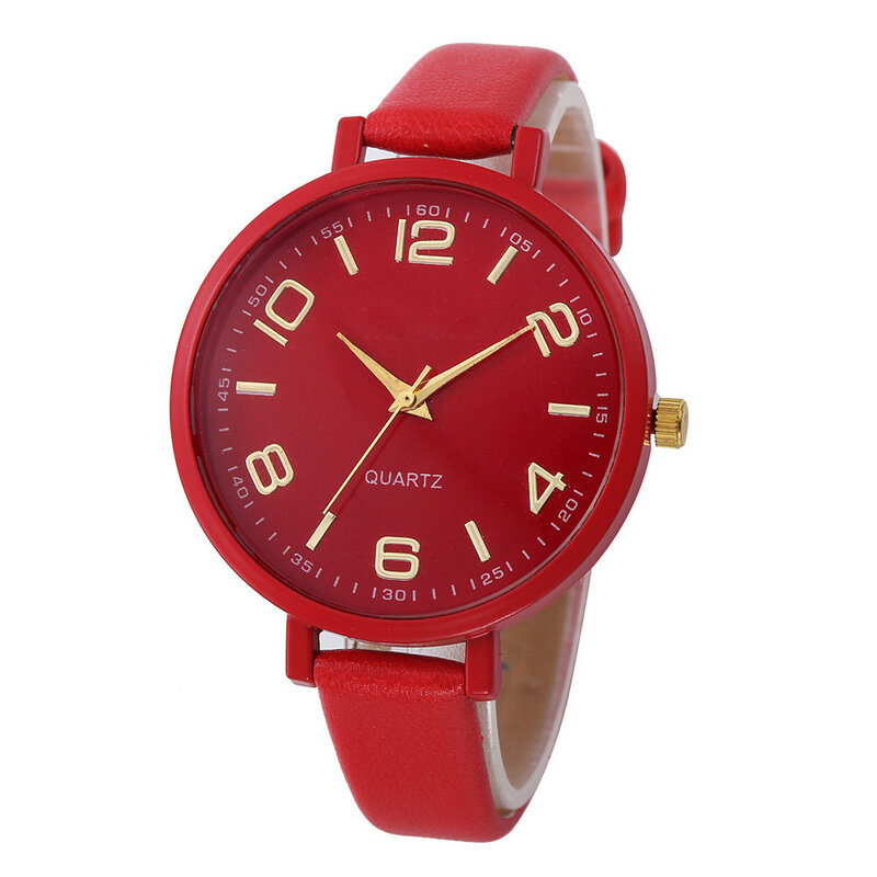 Genebra Casuais Damas Faux pulseira de Couro Quartz Analógico Relógio de Pulso de Luxo Senhoras mulheres relógios relogio feminino Reloj Mujer