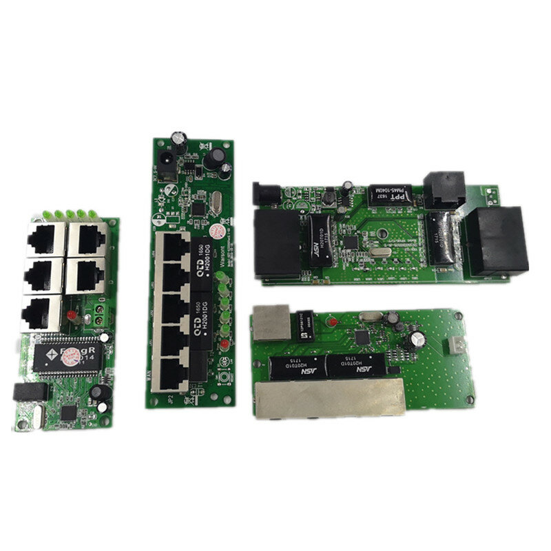 Mini carte mère de qualité OEM, module de commutation à 5 ports, fabricant, société de PCB, module de commutateurs réseau ethernet à 5 ports