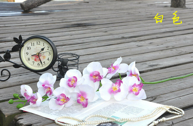 Outlet Pabrik] dengan Bunga Buatan Phalaenopsis Embun Simulasi Bunga Pabrik Dibuka dengan Pernikahan Pindah Rumah