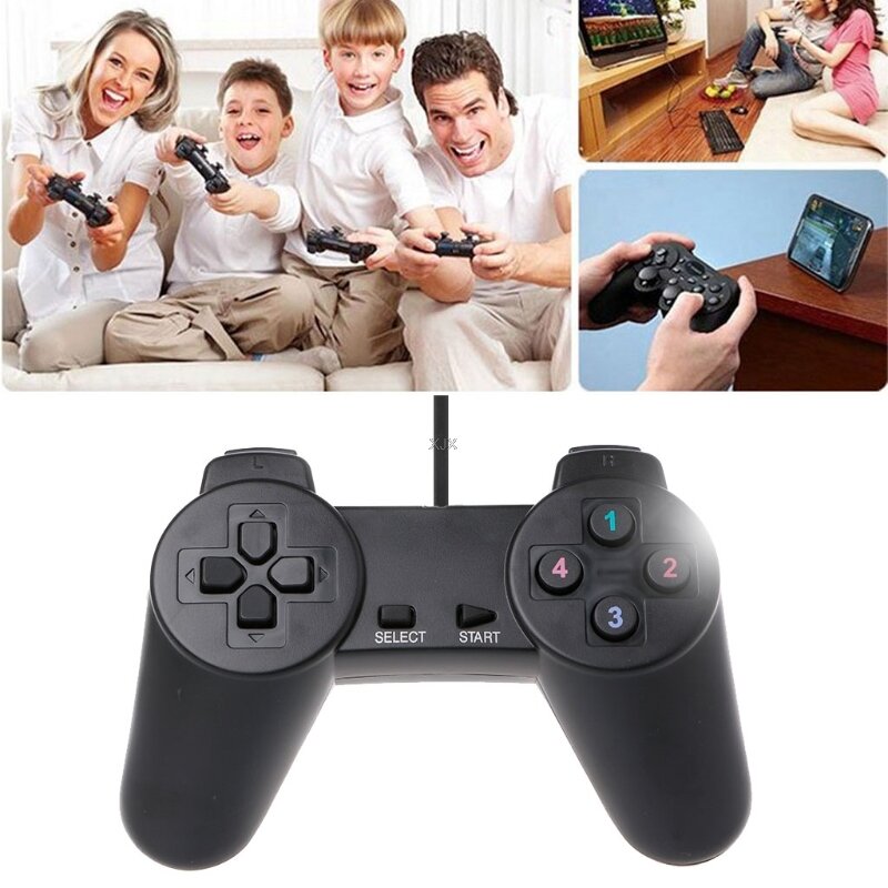 Usb 2.0 Wired Multimedia Gamepad Gaming Joystick Joypad Wired Game Controller Voor Laptop Computer Pc