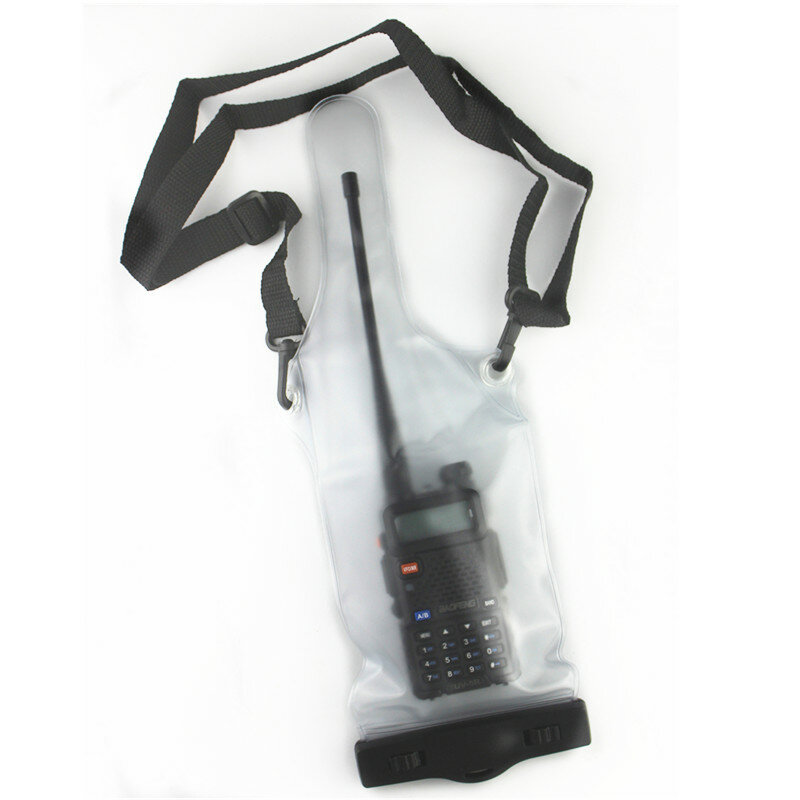 Bolsa protetora de rádio de duas vias, transparente, à prova d'água, ipx7, proteção contra poeira, resistente a altas temperaturas, para walkie talkie