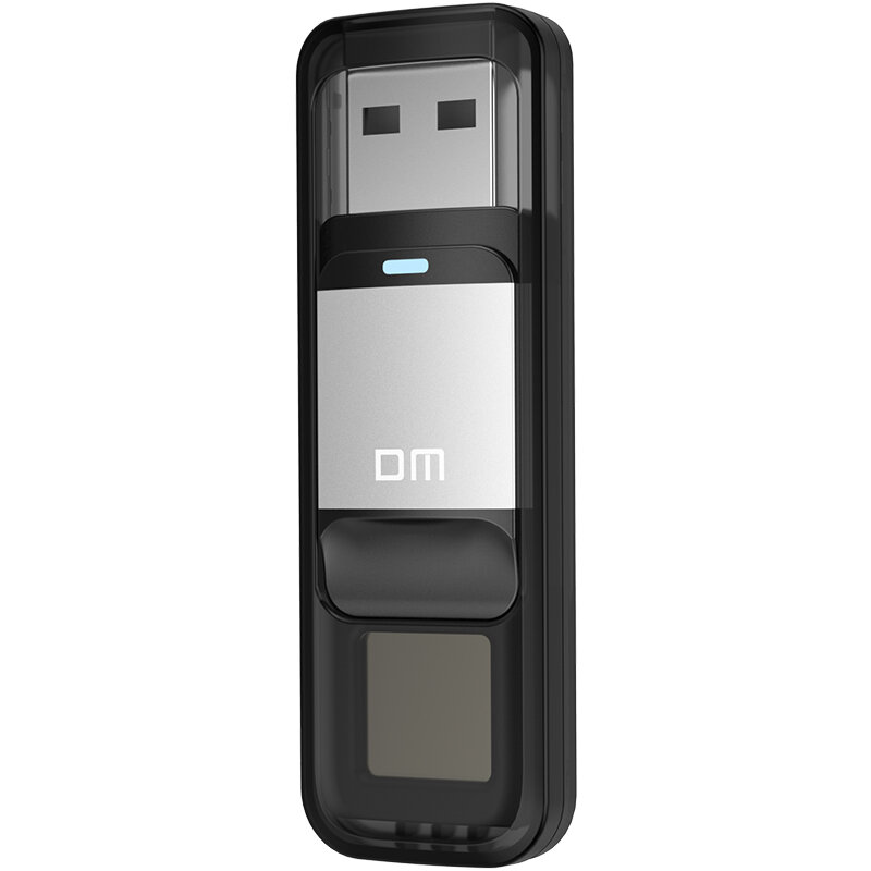 Unidad Flash USB DM PD061 con 32GB, unidad de memoria Usb 2,0 Encriptada con huella dactilar, pendrive de seguridad
