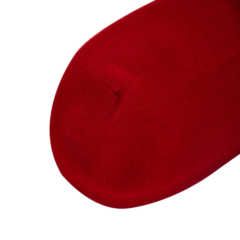 Calcetines de algodón 100% para niño y niña, medias de Color rojo de alta calidad, para primavera y otoño, de 0 a 12 años, 5 pares por lote