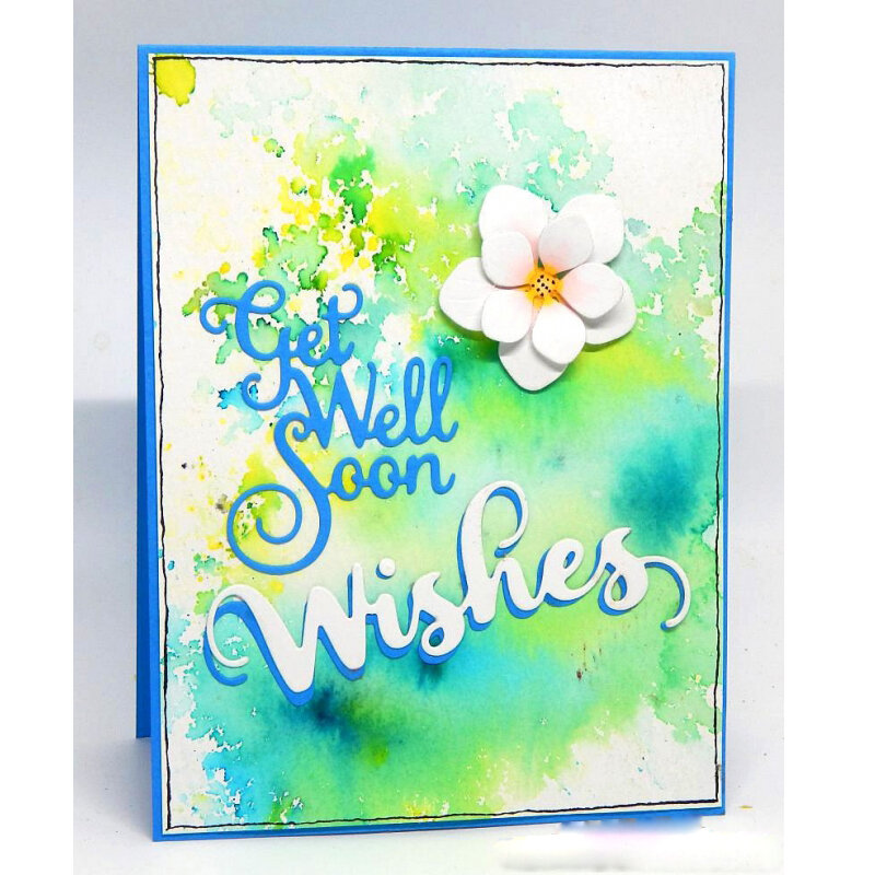 "Get Well Soon" Word Cutting Die Scrapbooking Card Album Photo Making Embossing Craft Embossing Template Handmade Decoration