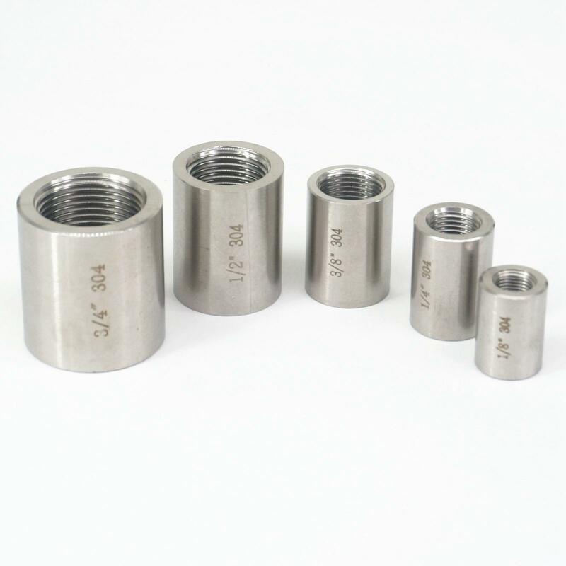 Acessórios para tubos de aço inoxidável, acoplador de conectores 30mpa 1/8 psi, 5/8 "3/8" 1 "bsp m20 * 1/4mm fêmea 3/8