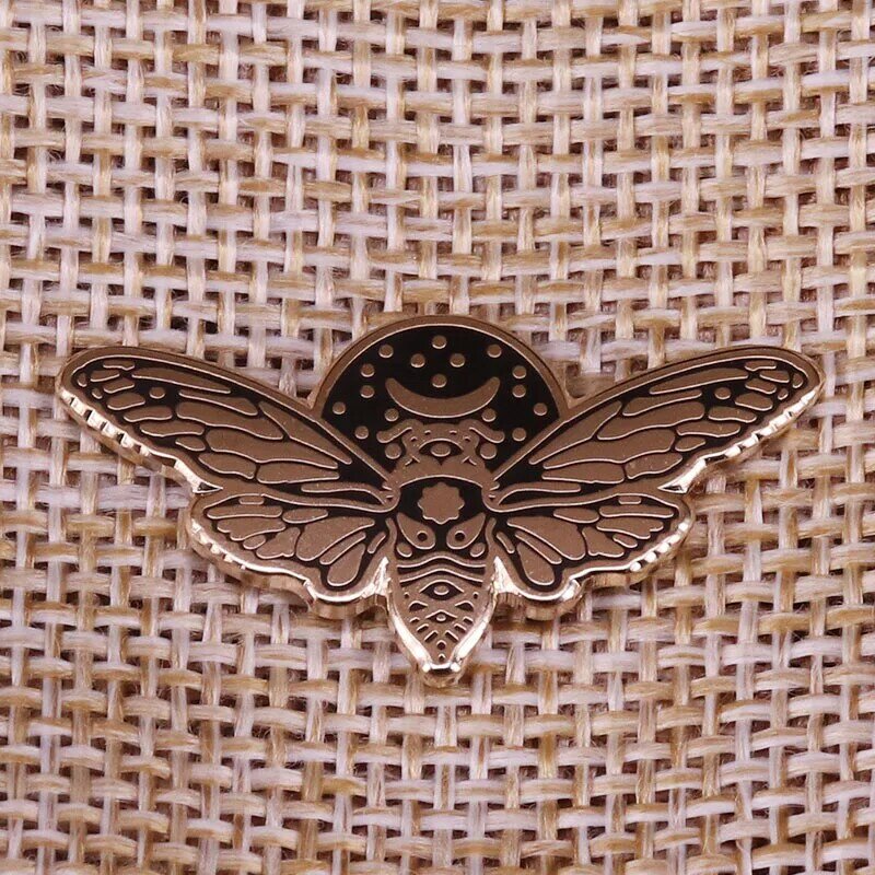 Булавка на лацкане с изображением природы пчелы Луны дикой природы, ночного звездного неба, ювелирная кнопка, аксессуары для Pinback