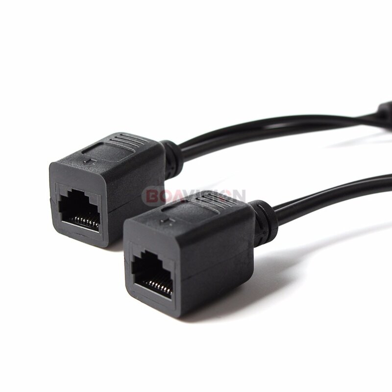 Комплект разветвителей POE для инжектора POE, 5 В, 12 В, 24 В, 48 В, Адаптер POE, RJ45, кабельные соединители, Пассивный кабель питания, адаптер питания Ethernet