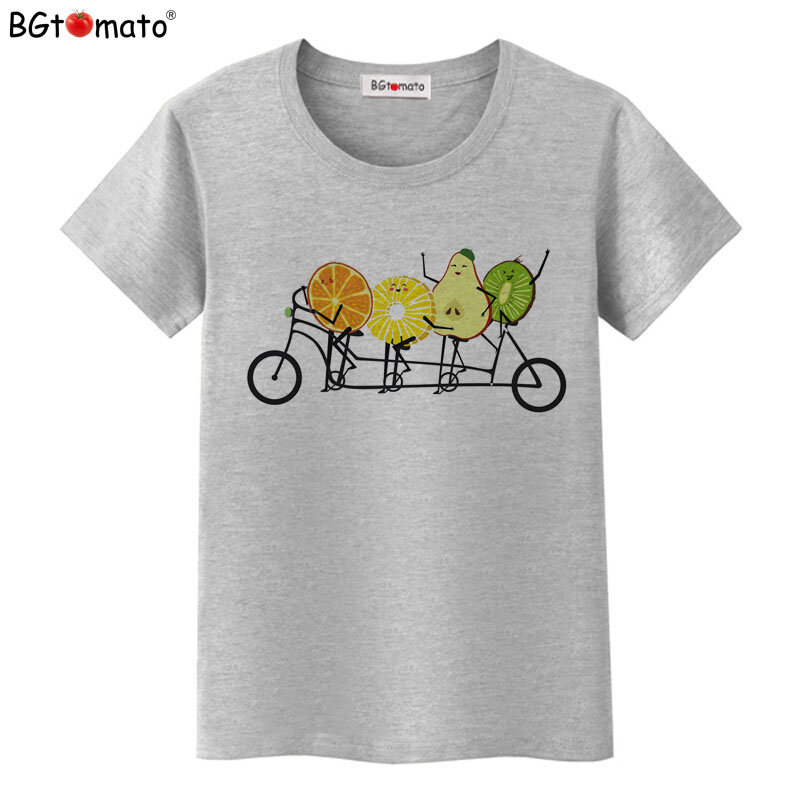 Maglietta bgpomodoro Fruit team bella maglietta estiva donna bella carina divertente magliette vendita a buon mercato nuovissima maglietta kawaii