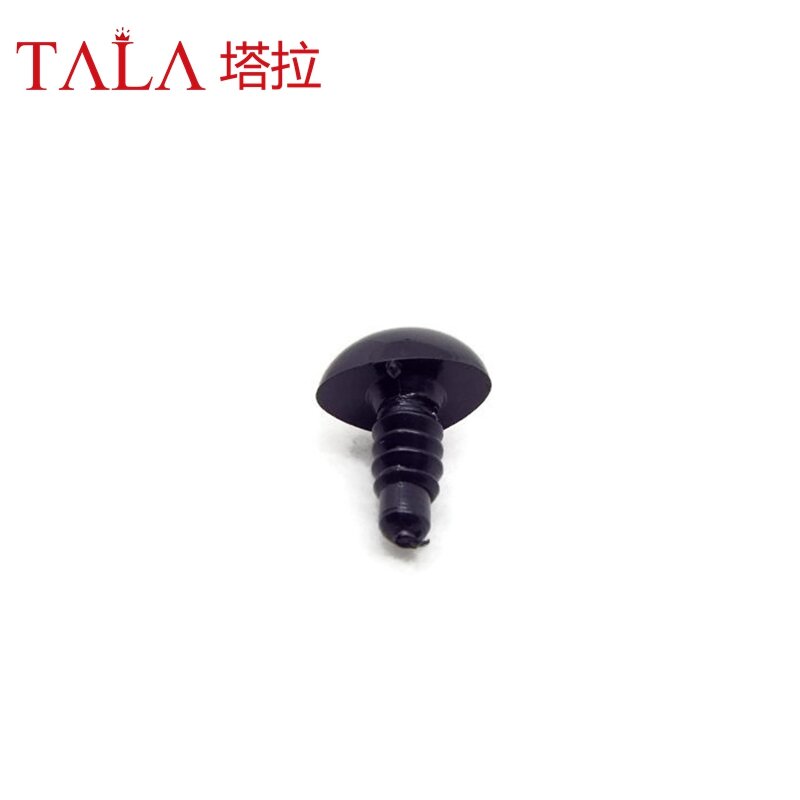4.5mm-20mm czarne plastikowe noski bezpieczeństwa dla Amigurumi lalki wypchane lalki zabawka, pluszowy miś pochodzą z plastikowymi podkładkami