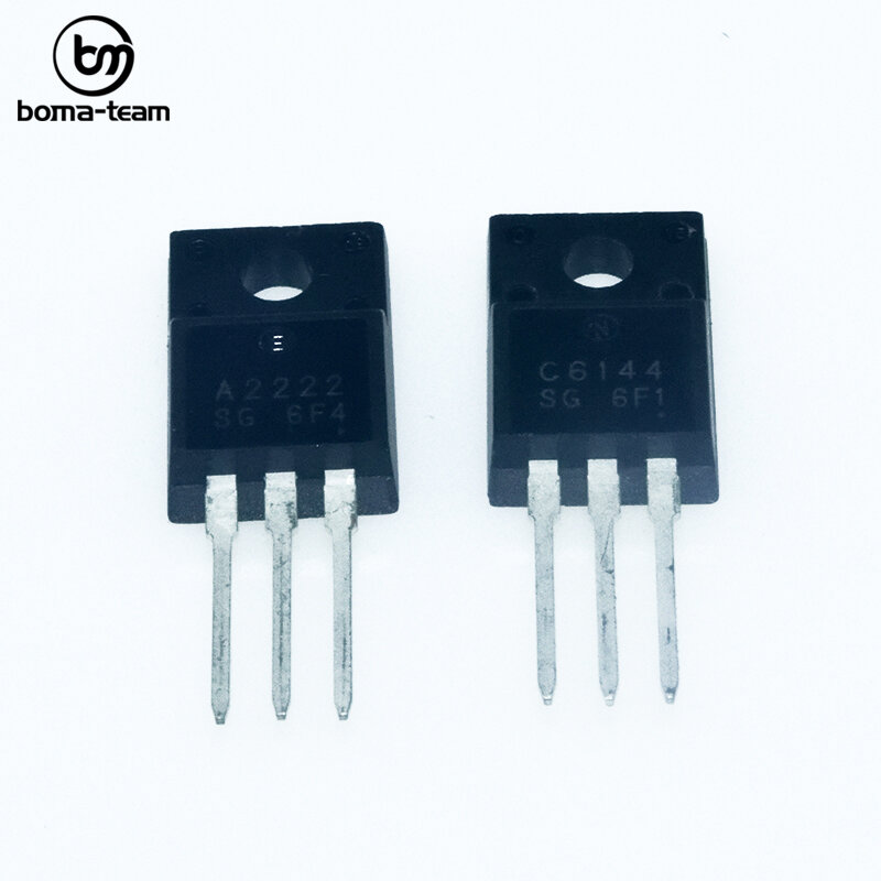 4 cái/lốc New A2222 SG 6F4 & C6144 SG 6F1 (2 x A2222 + 2 x C6144) Silicon PNP Điện Transistor