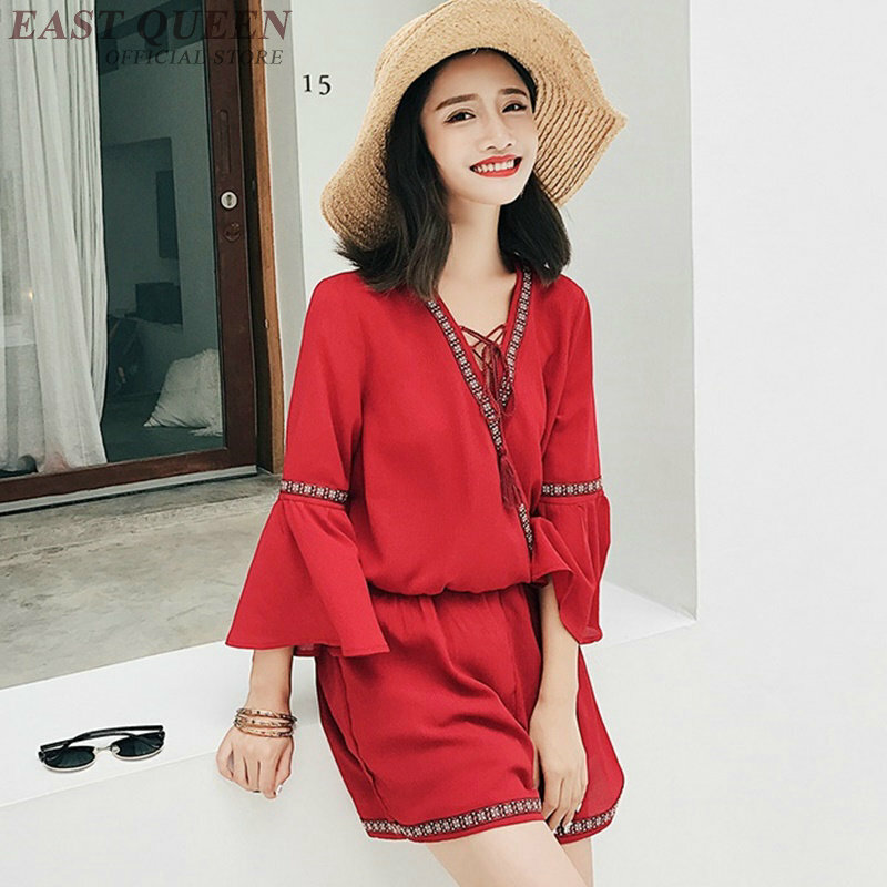 Sexy summer women jumpsuits ans romper casual loose polyester women bodysuits solid tassel playsuits romper female  DD481  F