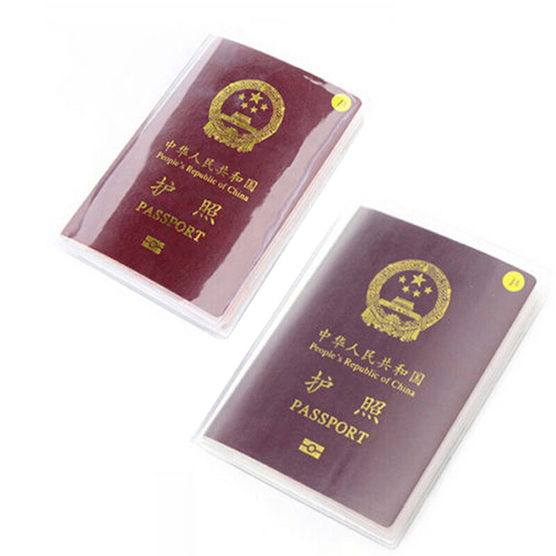 Обложка для паспорта прозрачная водонепроницаемая, защитный чехол унисекс для паспортов, карт, кредитных карт, дома и на открытом воздухе