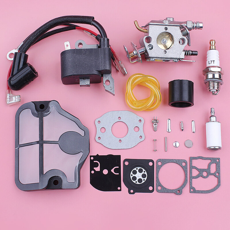 Carburetor Ignition Coil Kit For Husqvarna 136 137 141 142 36 Chainsaw Parts Zama Walbro Power Tool Repair