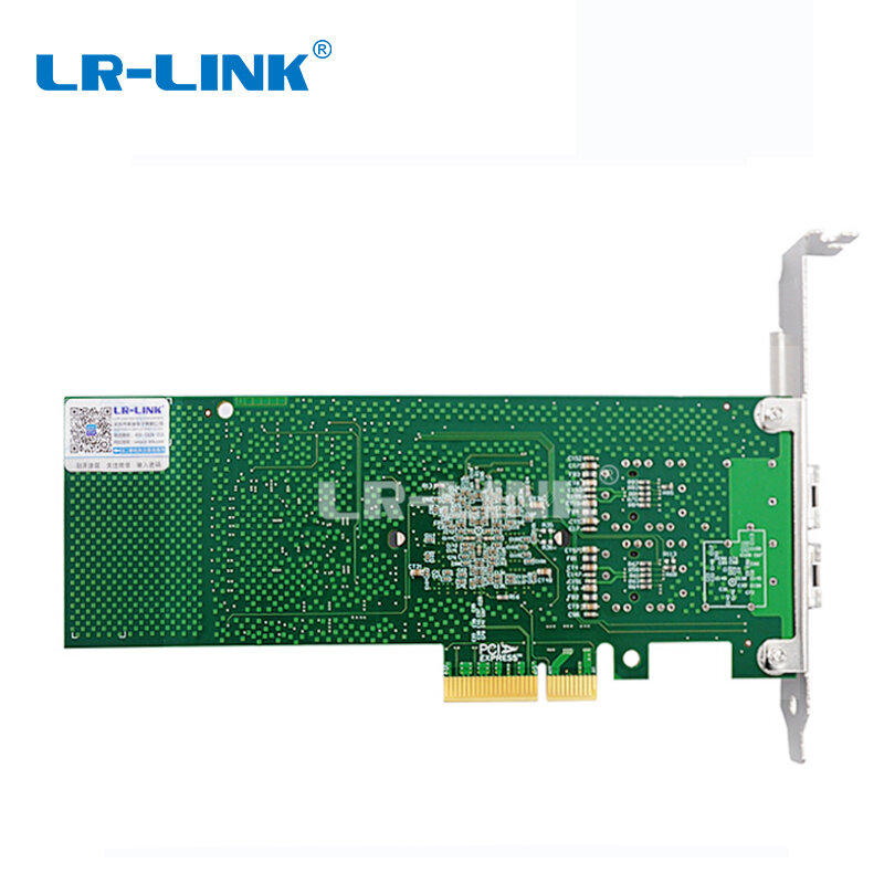 LR-LINK-tarjeta de red de fibra óptica pci-express, Compatible con Intel 82576 E1G42EF, 9702EF -2SFP, puerto Dual, Gigabit, Ethernet