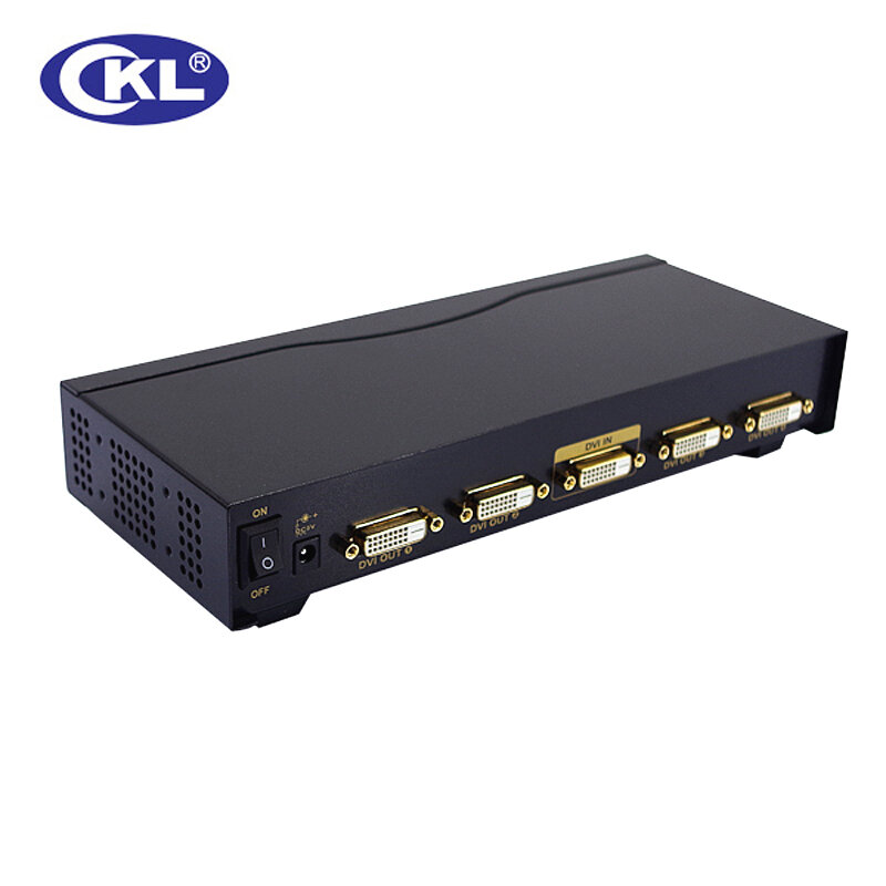 CKL DVI-94E 4 Port DVI Splitter 1x4 DVI Splitter Box