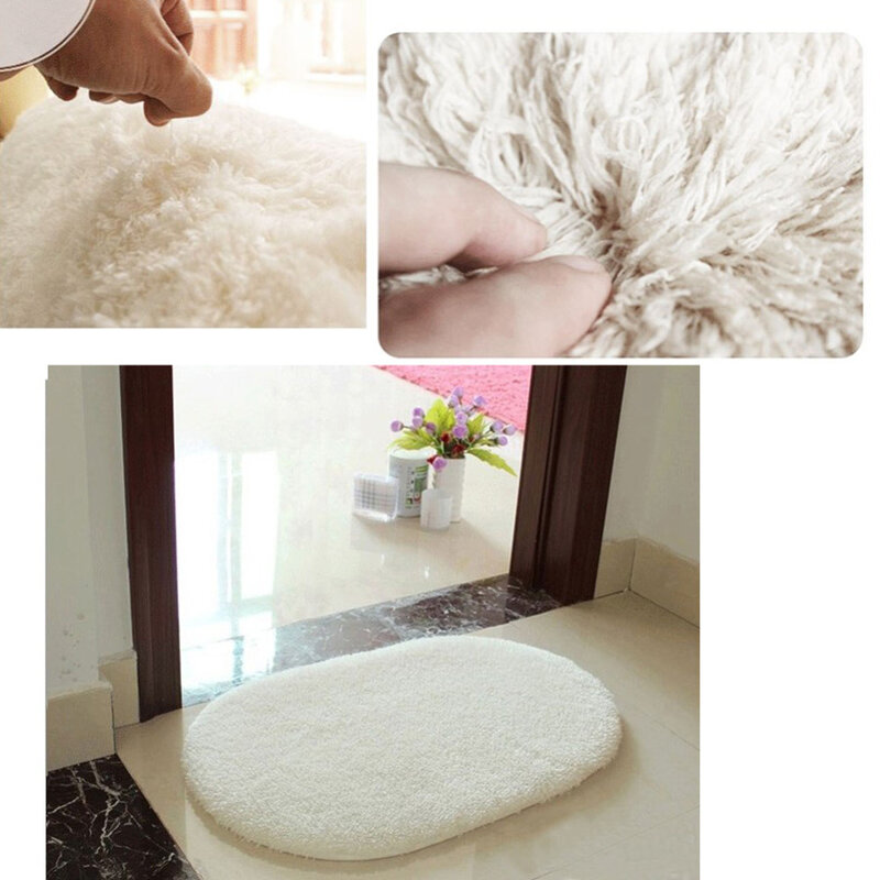 Alfombra de baño alfombrilla de baño súper magico alfombrilla antideslizante alfombra Ovalada para habitación alfombra de piso dormitorio de 40x60cm