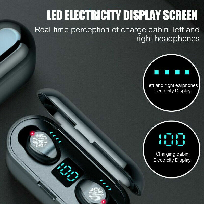 120 stunden Drahtlose Kopfhörer Hifi Bluetooth 5,0 Kopfhörer Wasserdicht IPX7 Siri touch USB Ohrhörer Power Bank für xiaomi airdots