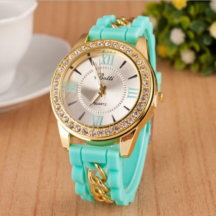 Minhin relógio feminino marca moda casual relógios de quartzo senhoras vestido esporte strass dial relojes mujer corrente relógios de pulso