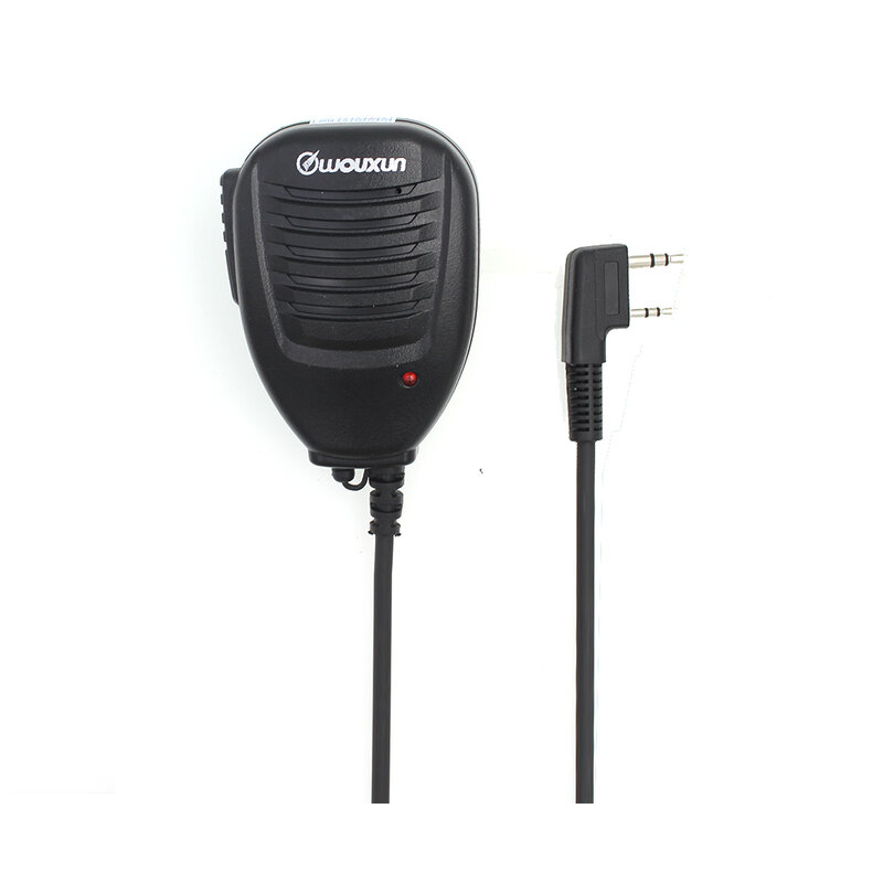 Asli WOUXUN Mikrofon Kabel Stereo PTT Speaker Microphone untuk KG-UVD1P KG-UV6D KG-UV8D KG-UV899 KG-UV9D Plus Portable Radio
