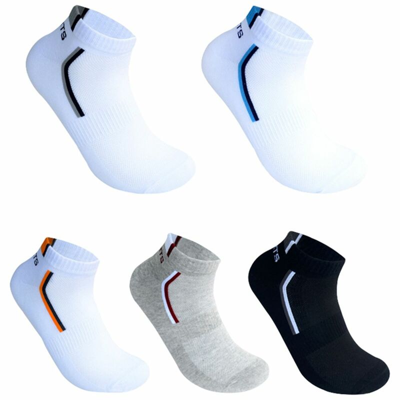 Meias de algodão para homens, meias masculinas de cor sólida, 1 peça, absorve o suor, meias curtas, para primavera e outono
