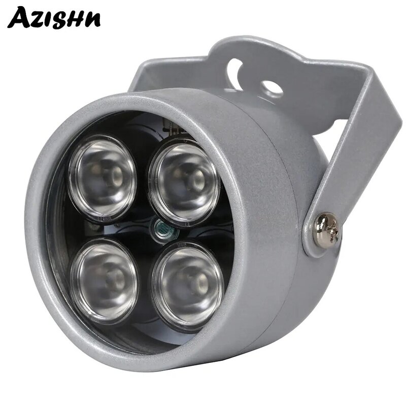 AZISHN IR illuminator Licht 850nm 4 array LEDs Infrarot Wasserdicht Nachtsicht CCTV Füllen Licht DC 12V Für CCTV sicherheit Kamera