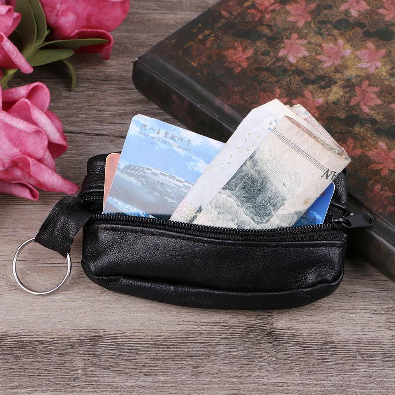 THINKTHENDO – porte-clé pour hommes, femmes et filles, porte-monnaie, carte, Mini porte-monnaie à fermeture éclair, petit sac à monnaie de bonne qualité