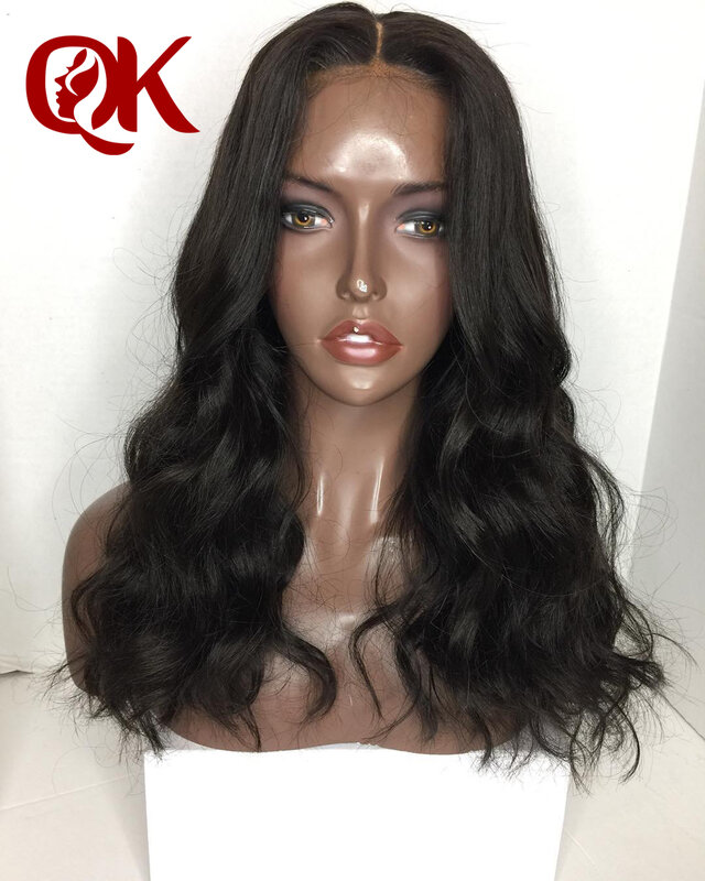 QueenKing Hair Body Wave Lace Front Human Hair Wigs For Women Pre Plucked Brazilian Remy Hair Wigs 13*6 Bleached Knots Baby Hair