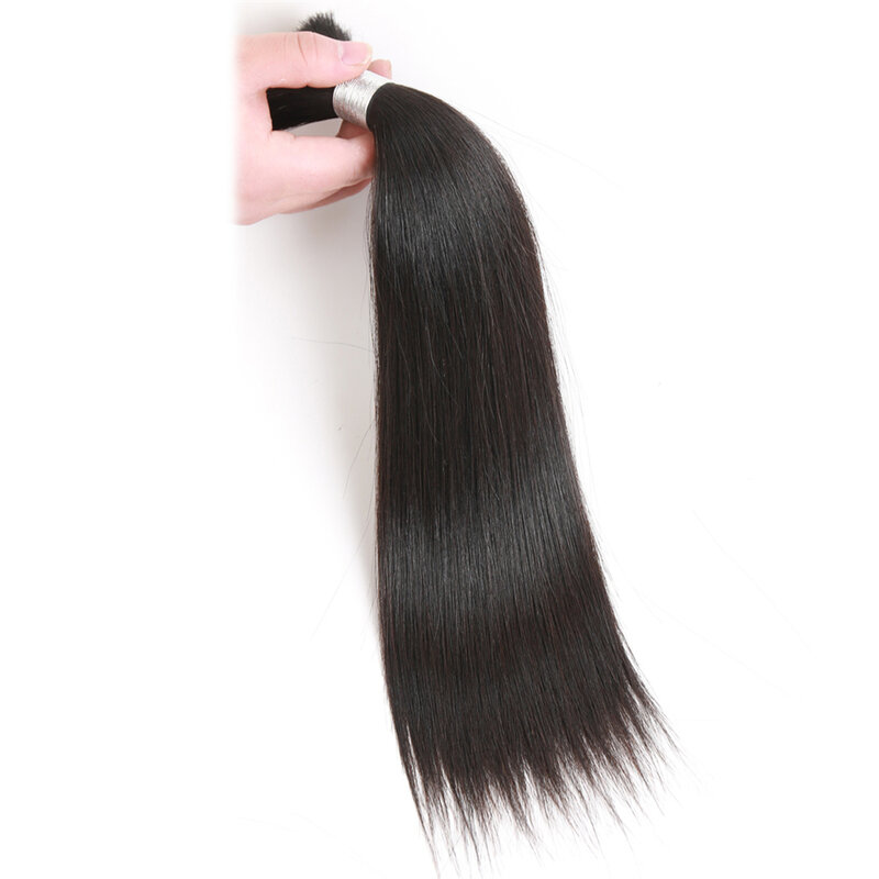 Eleganckie doczepy z włosów ludzkich luzem Remy brazylijski proste włosy luzem 1 PC nie wątek wiązki włosów darmowa wysyłka 10 do 30 Cal