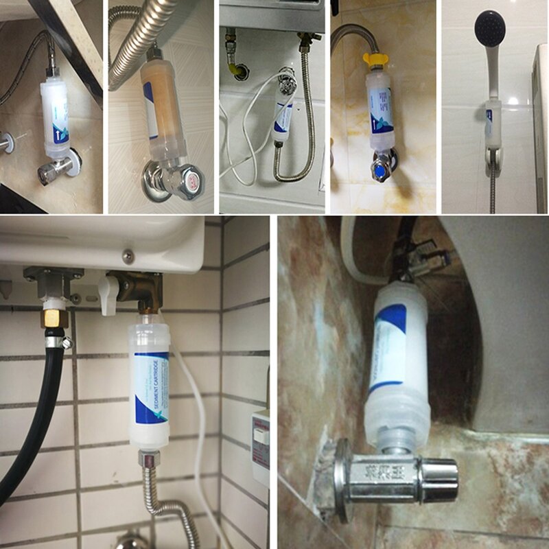 Purificador de agua para asiento de inodoro, bidé, filtro de eliminación de óxido, Cartucho de sedimentos, filtración frontal para grifo de cocina y baño