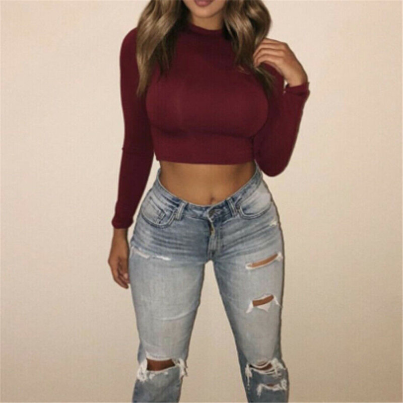 Sexy Fashion Women's Solid Color Bandage Clubwear 2019 New Summer Crop Tops Skinny Solid Basic Casual Tee Tank Tops