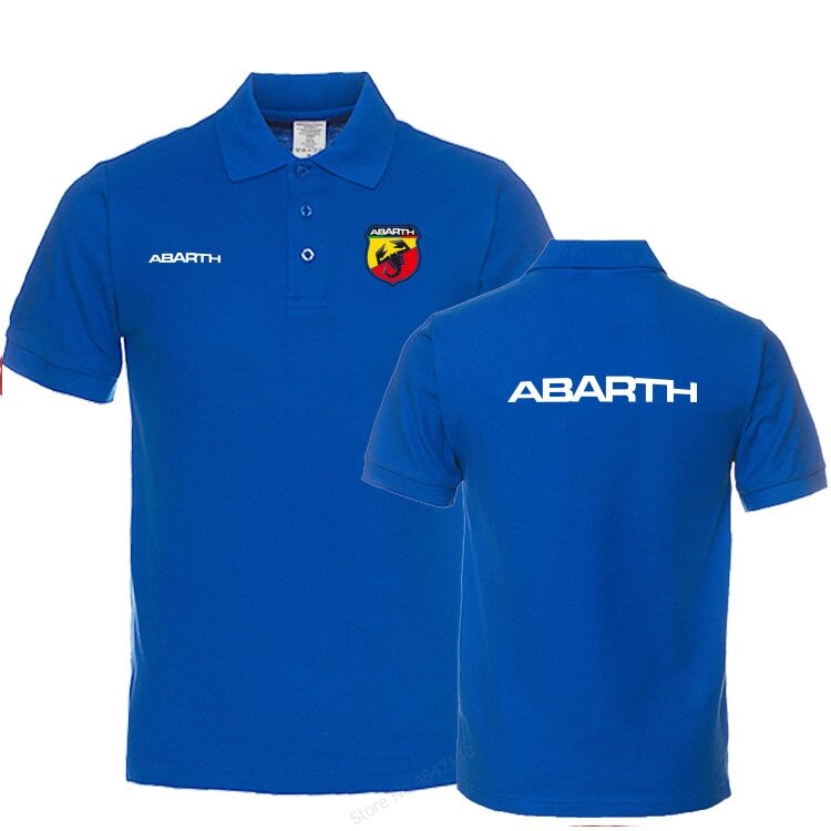 Abarth – Polo à manches courtes pour hommes, en coton, de haute qualité, à la mode