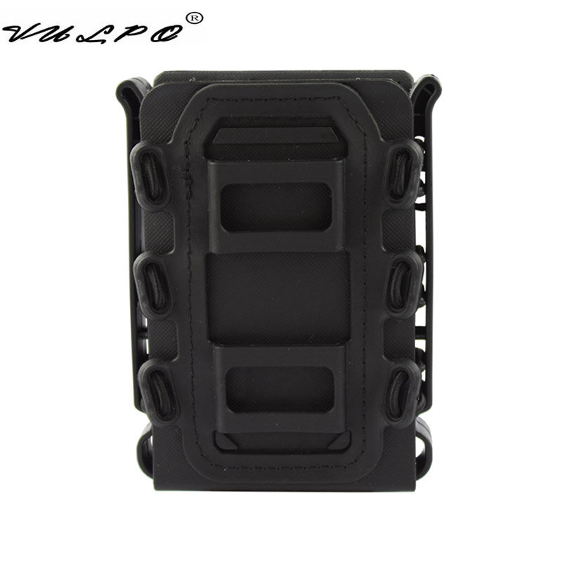 VULPO Tactical 5.56mm 7.62mm Magazine Pouch Molle Belt Fast Attach Carrier Holster 5.56 7.62 Fast Mag Pouch