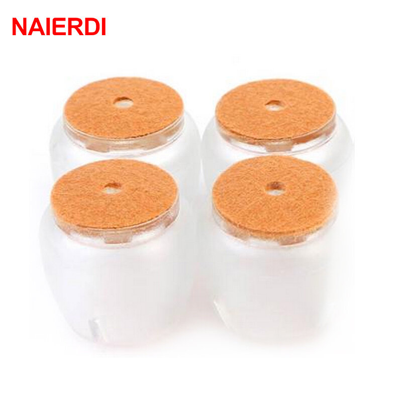 NAIERDI 16pcs Silicone Round Chair Leg Cups Feet Floor Protector Pads Furniture Non Slip Table Cover For Chairs Home Hardware