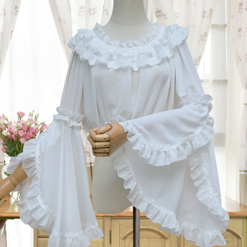 Женская шифоновая блузка без бретелек, с воланами, на весну и лето