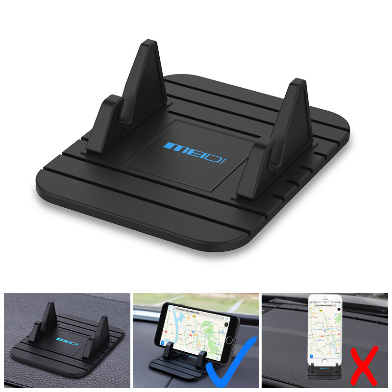 MEIDI Car Dashboard Non-slip Mat Rubber Mount Phone Holder Pad Mobile Phone Stand Bracket For Samsung  Xiaomi Mobile Holder
