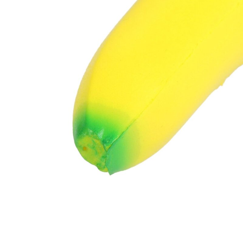 Kawaii Squishy Bananensimulatie Fruit Pu Zacht Langzaam Stijgend Knijp Telefoonbandjes Geurend Stressverlichting Kinderen Speelgoed