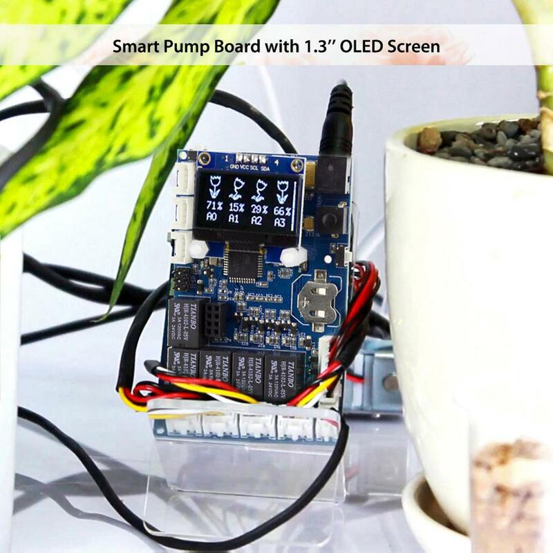 Elecrow สมาร์ทอัตโนมัติรดน้ำ Kit สำหรับ Arduino สวน DIY โปรแกรมดอกไม้น้ำอุปกรณ์ Capacitive เซ็นเซอร์ความชื้น