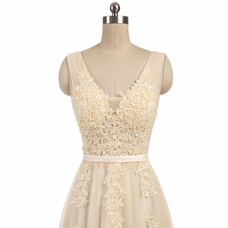 Женское свадебное платье, белое кружевное платье-трапеция на молнии с аппликацией и шлейфом