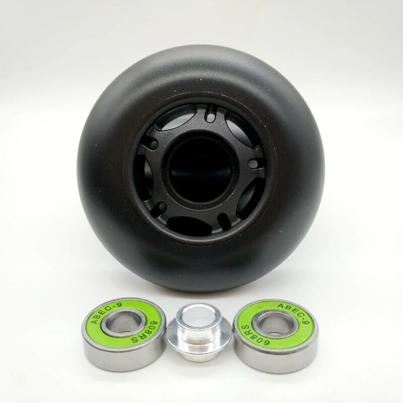 Free shipping roller skate non-flashing wheel skate wheel 72 mm 76 mm 80 mm black wheel