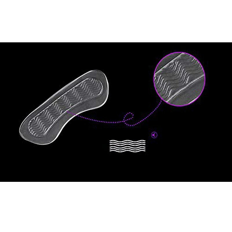 1 par macio silicone gel inserções de calcanhar feminino protetor pé pés cuidados sapato insert pads palmilha almofada pés cuidados acessórios HD-X