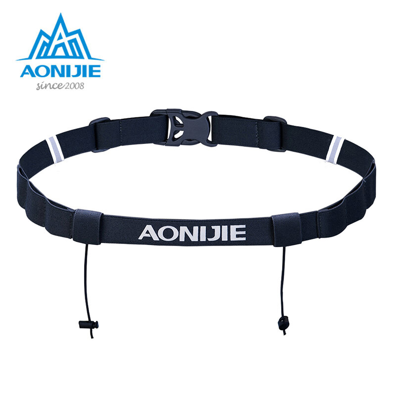 AONIJIE Race Number Belt With Gel Holder Running Belt Unisex For Triathlon Marathon Outdoor Sports Running