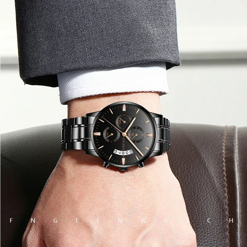 2019 ファッションクォーツ時計メンズ腕時計トップブランドの高級男性時計ビジネス腕時計レロジオ Masculino 自動日付 Hodinky