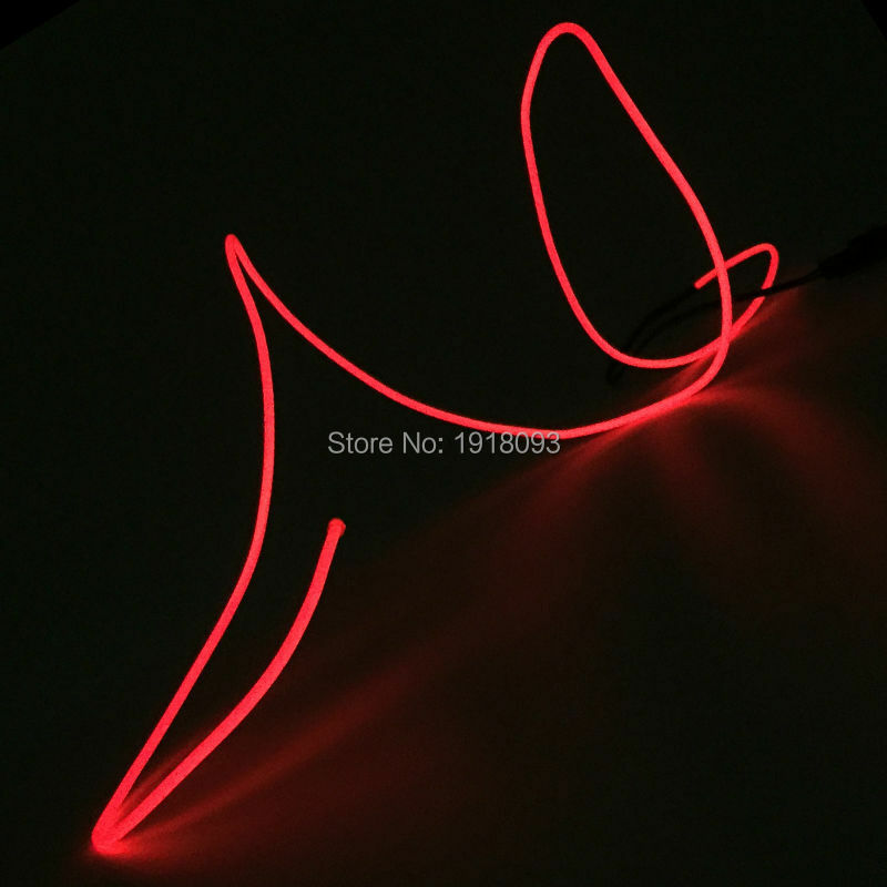 High-grade 2.3mm 1Meter Event Party Supplies Neon glow light For Holiday Carnival Decoration
