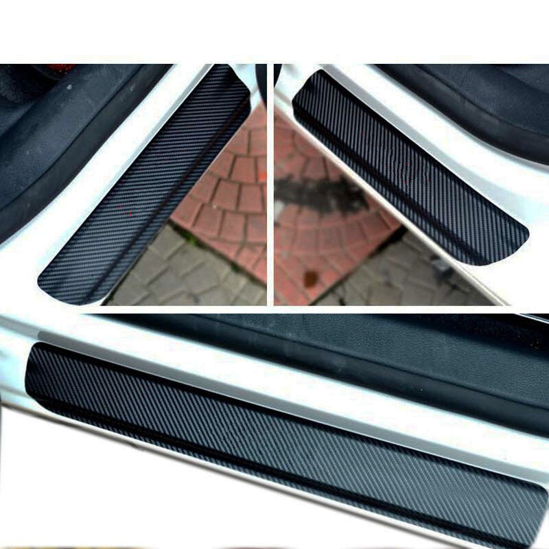 Adesivo de soleira da porta de carro 4d fibra de carbono, anti arranhões, guarda de soleira da porta para qashqai 07-13, estilo do carro