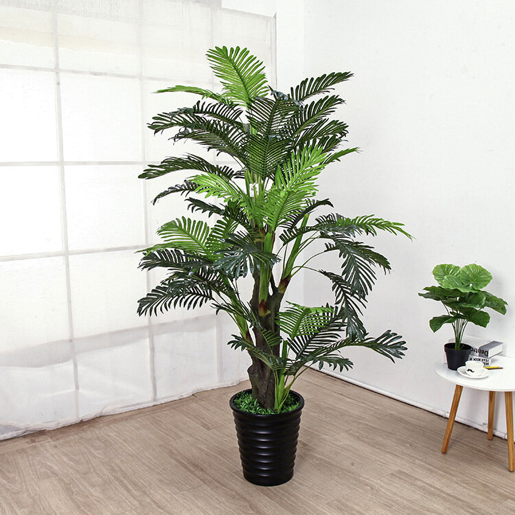 Sztuczne rośliny 70-160cm perłowe drzewo słonecznikowe na dużą skalę rośliny zielone żywa podłoga w pomieszczeniu meble domowe faux rośliny